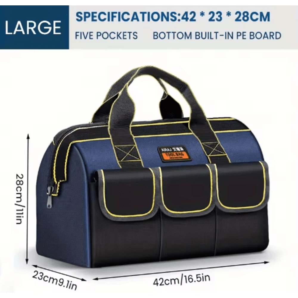 AIRAJ HeavyDuty Multifunctional Tool Bag Waterproof 1680D Oxford Storage Organizer 4