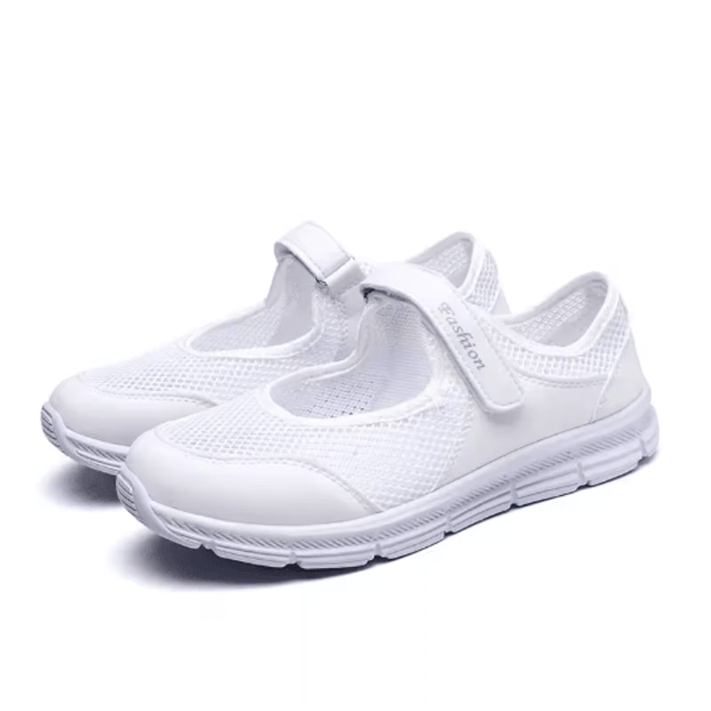 Womens Breathable White Vulcanized Sneakers For Everyday Comfort 0