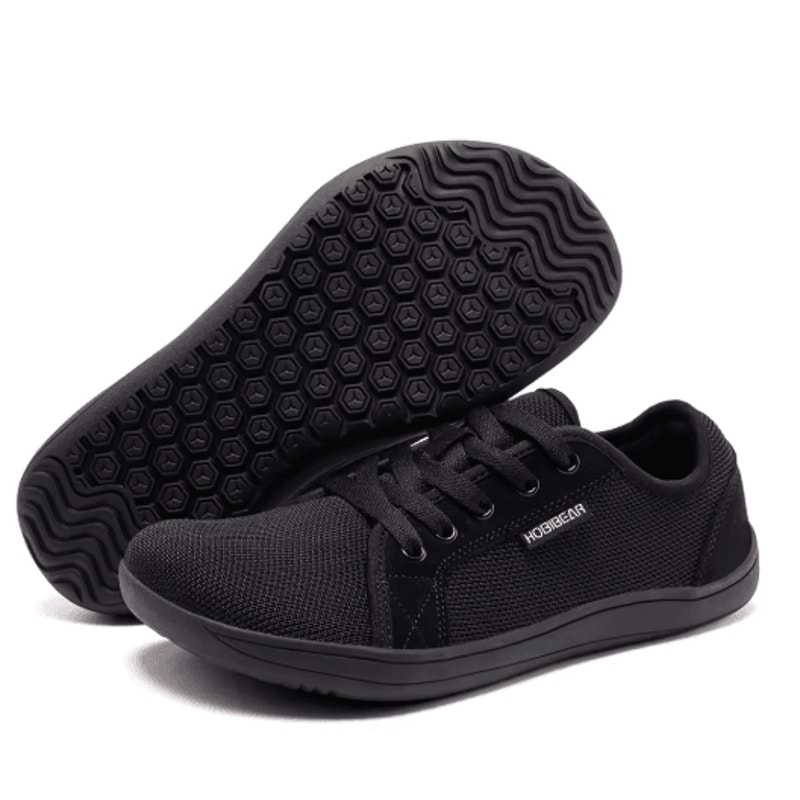 HOBIBEAR Wide Barefoot Trail Running Shoes Non Slip Minimalist Walking Sneakers For Men And Women 5