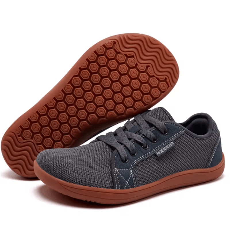 HOBIBEAR Wide Barefoot Trail Running Shoes Non Slip Minimalist Walking Sneakers For Men And Women 7