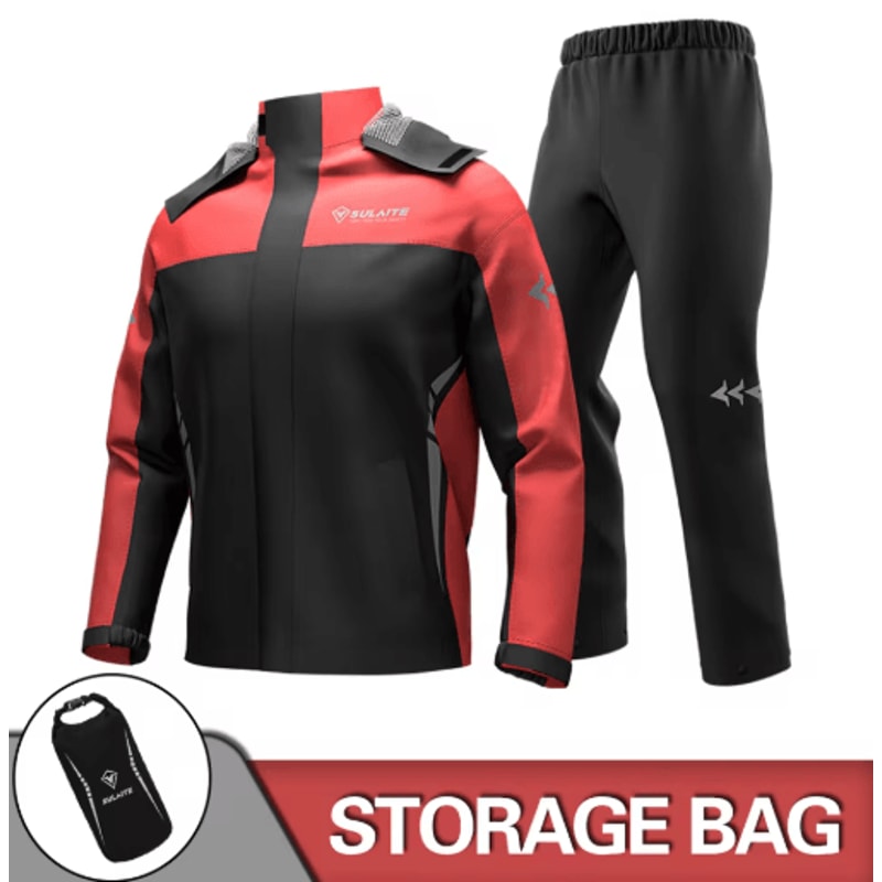 Waterproof Motorcycle Raincoat Suit Jacket Pants Rainstorm Protection For Riding Outdoor Adventu 1