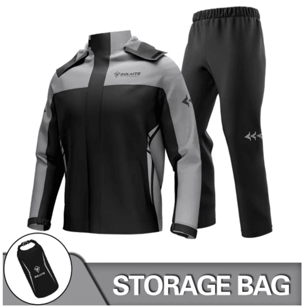 Waterproof Motorcycle Raincoat Suit Jacket Pants Rainstorm Protection For Riding Outdoor Adventu 3