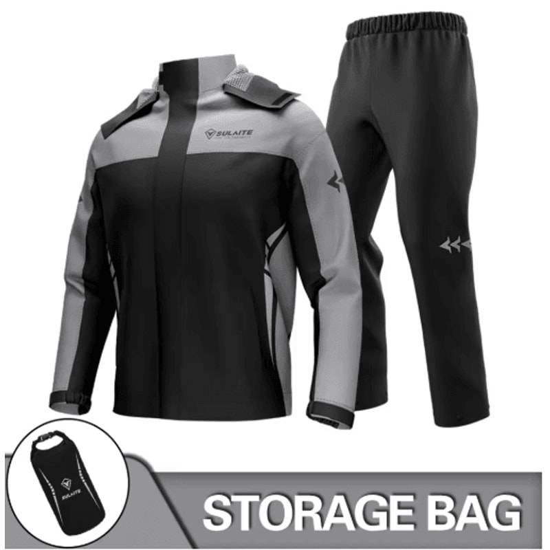 Waterproof Motorcycle Raincoat Suit Jacket Pants Rainstorm Protection For Riding Outdoor Adventu 3