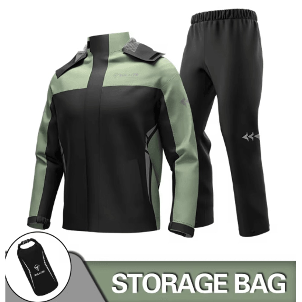 Waterproof Motorcycle Raincoat Suit Jacket Pants Rainstorm Protection For Riding Outdoor Adventu 4