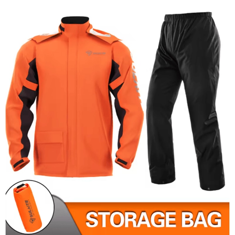 Waterproof Motorcycle Raincoat Suit Jacket Pants Rainstorm Protection For Riding Outdoor Adventu 5