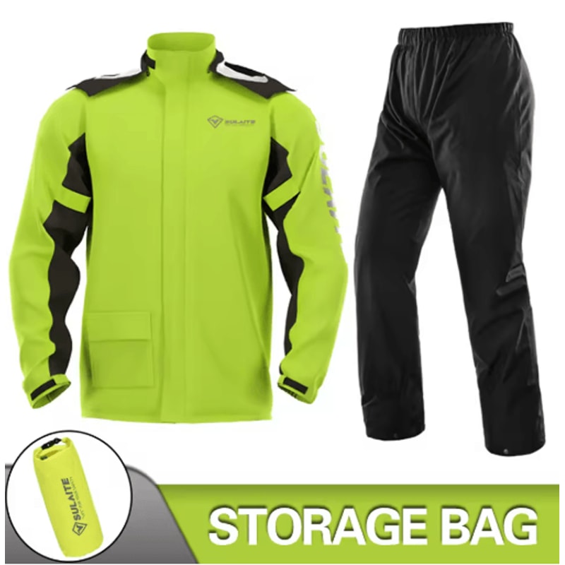 Waterproof Motorcycle Raincoat Suit Jacket Pants Rainstorm Protection For Riding Outdoor Adventu 6