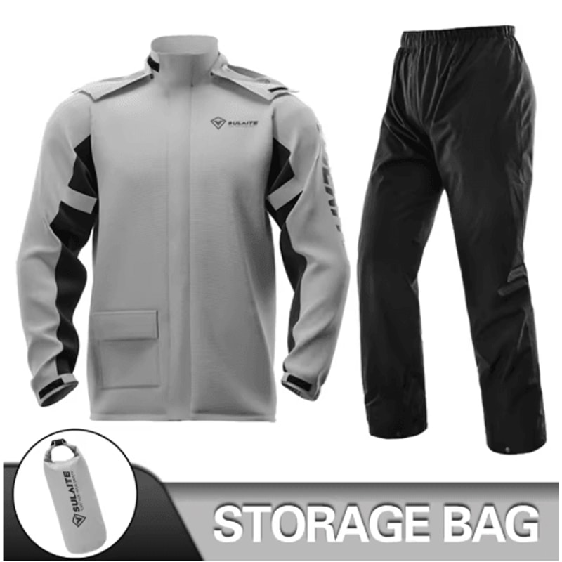 Waterproof Motorcycle Raincoat Suit Jacket Pants Rainstorm Protection For Riding Outdoor Adventu 7
