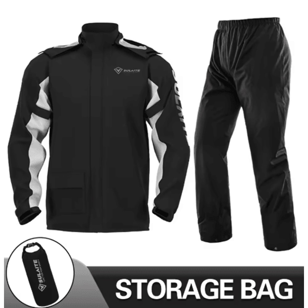 Waterproof Motorcycle Raincoat Suit Jacket Pants Rainstorm Protection For Riding Outdoor Adventu 8