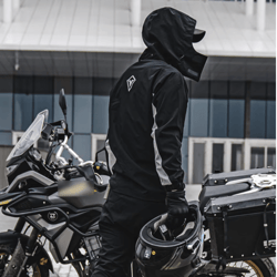 waterproof motorcycle raincoat suit – jacket & pants rainstorm protection for riding & outdoor adventures
