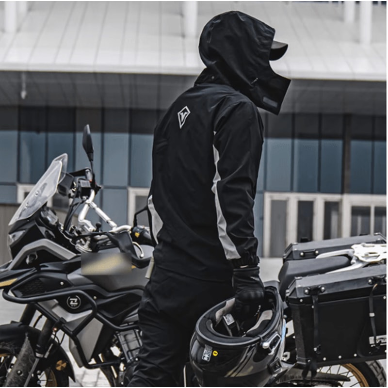 Waterproof Motorcycle Raincoat Suit Jacket Pants Rainstorm Protection For Riding Outdoor Adventu 0