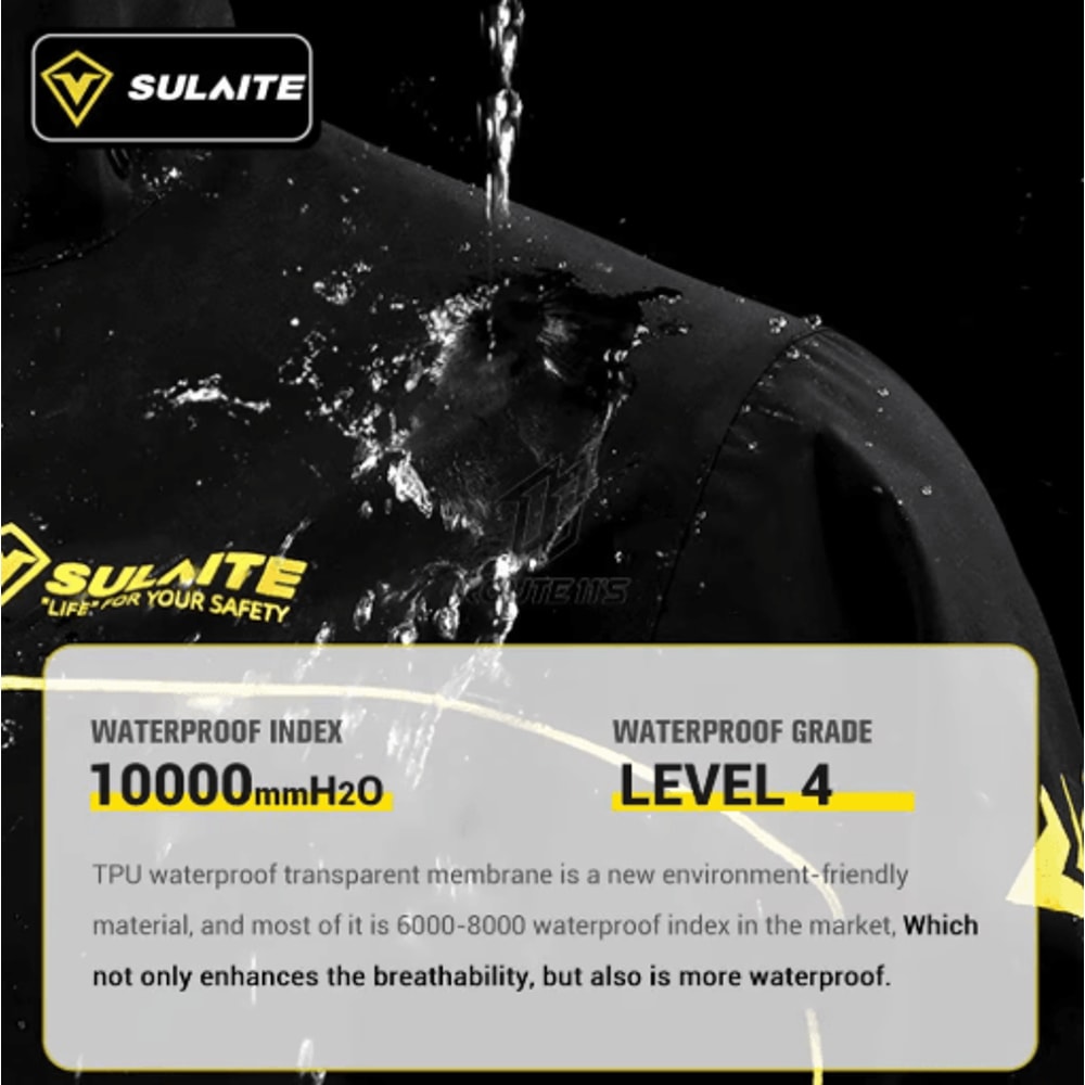 Waterproof Motorcycle Raincoat Suit Jacket Pants Rainstorm Protection For Riding Outdoor Adventu 11