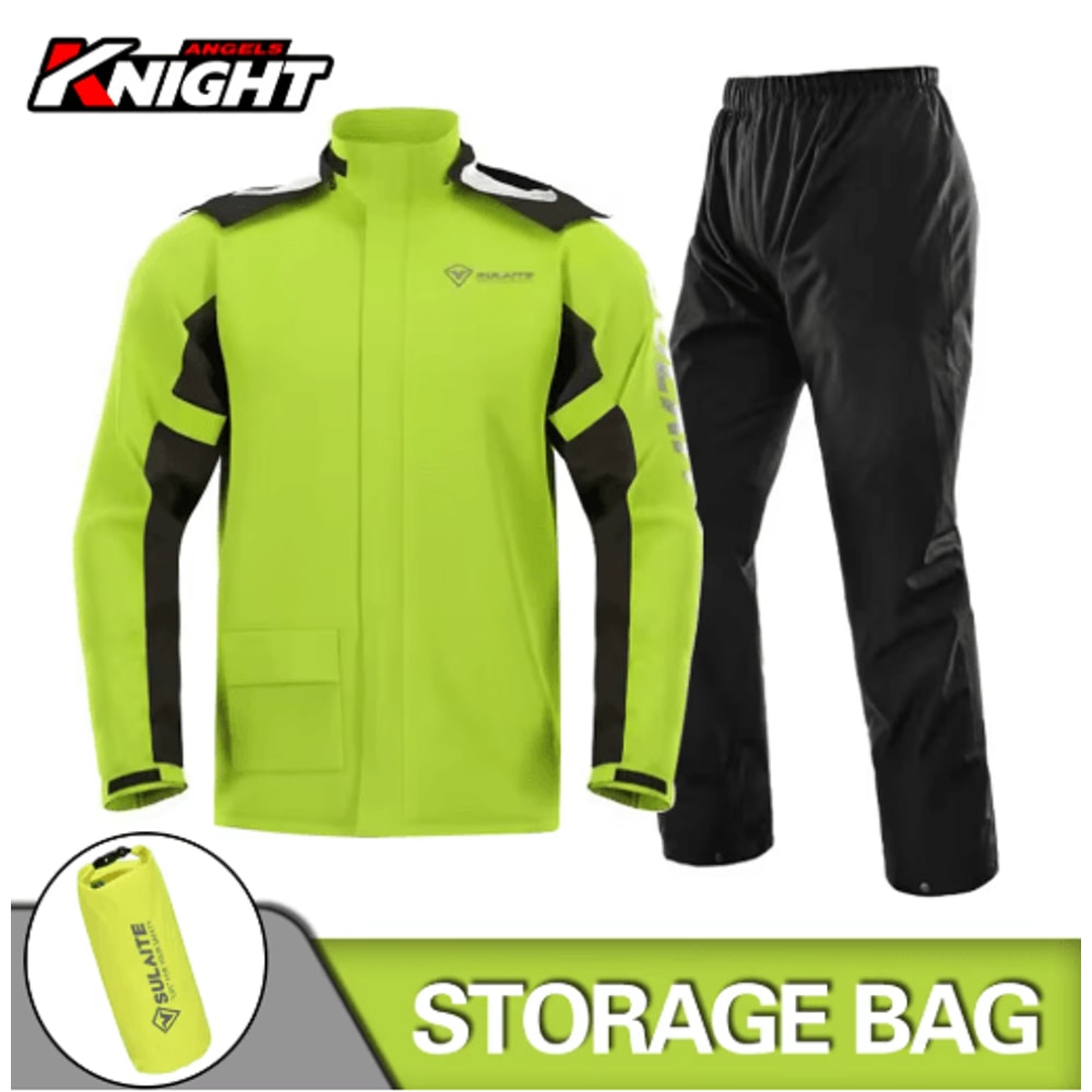 Waterproof Motorcycle Raincoat Suit Jacket Pants Rainstorm Protection For Riding Outdoor Adventu 12