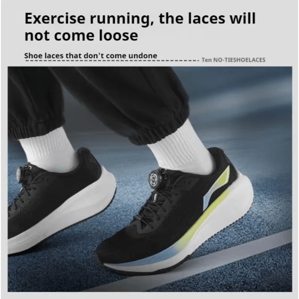 Automatic NoTie Shoelaces With Swivel Buckle EasyInstall Elastic Laces For Sneakers 11