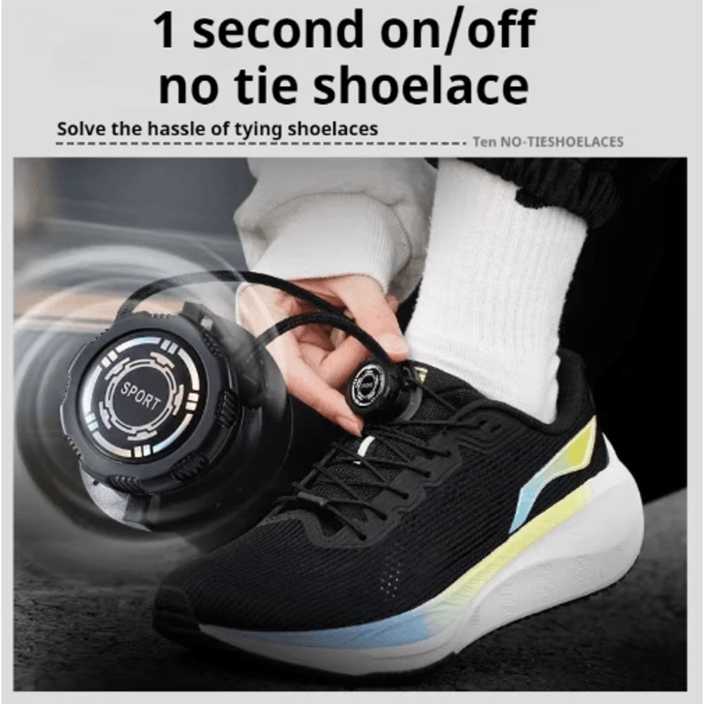 Automatic NoTie Shoelaces With Swivel Buckle EasyInstall Elastic Laces For Sneakers 0
