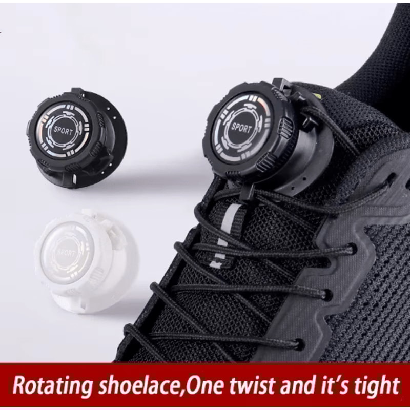 Automatic NoTie Shoelaces With Swivel Buckle EasyInstall Elastic Laces For Sneakers 14