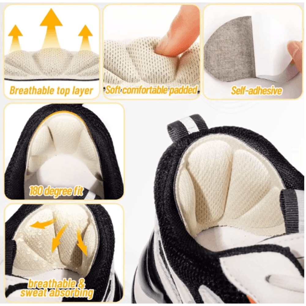 AntiPain Heel Stickers Cushion Pads Adhesive Heel Protectors For Shoes 14