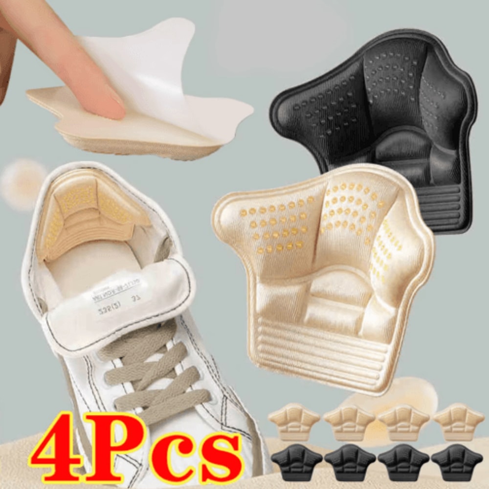 4Piece Heel Protector Stickers AntiWear Cushion Inserts For Better Fit 9