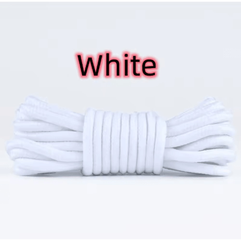 Round Polyester Shoelaces For Boots Sneakers Durable Lace Strings 1 Pair 2 Pcs 10