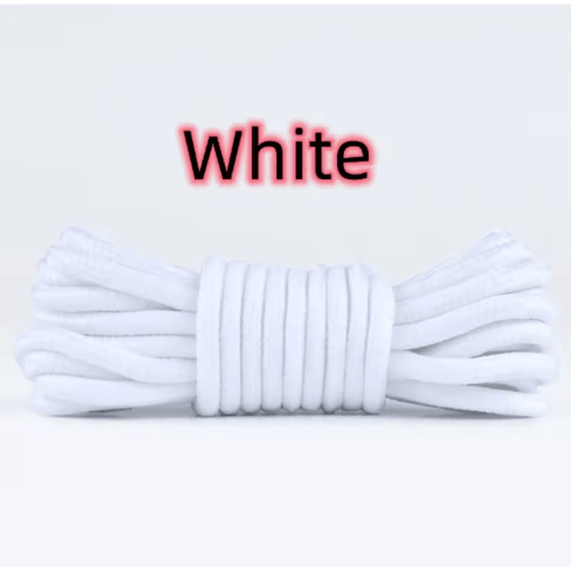 Round Polyester Shoelaces For Boots Sneakers Durable Lace Strings 1 Pair 2 Pcs 10