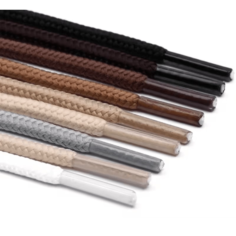 Round Polyester Shoelaces For Boots Sneakers Durable Lace Strings 1 Pair 2 Pcs 12