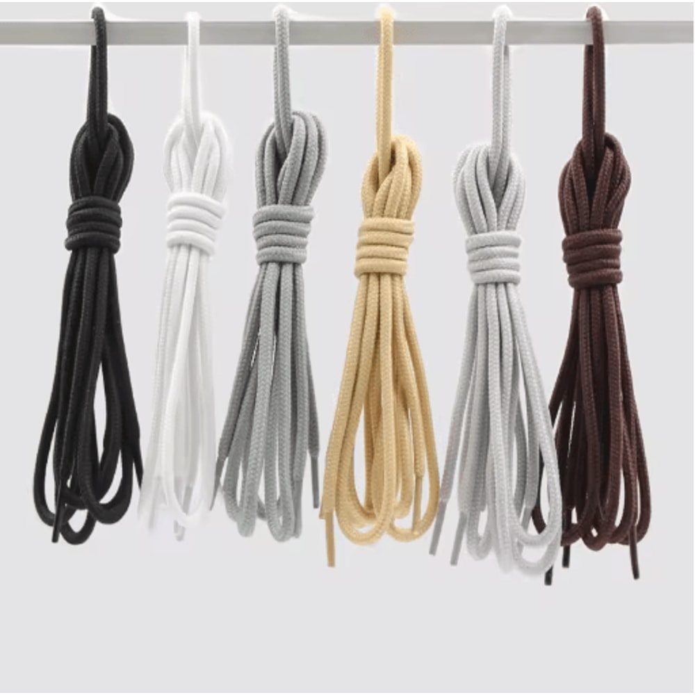 Round Polyester Shoelaces For Boots Sneakers Durable Lace Strings 1 Pair 2 Pcs 13