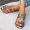 Womens Bohemian Flower Flip Flop Slippers Lightweight Casual Home Summer Slides 2