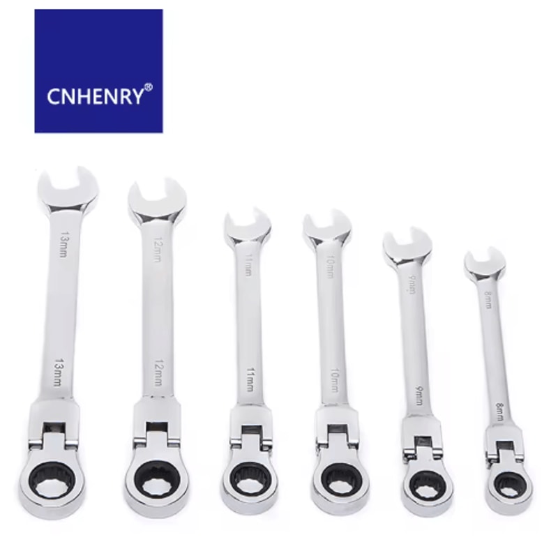 Universal Flexible Ratchet Wrench With Reversible Head For Automotive DIY Use 0