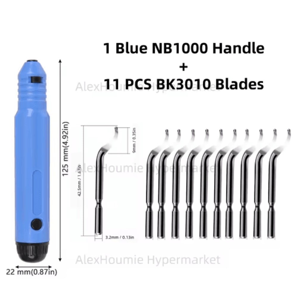 NB1100 Rotary Deburring Tool With BS1010 Blades For Wood Plastic 11