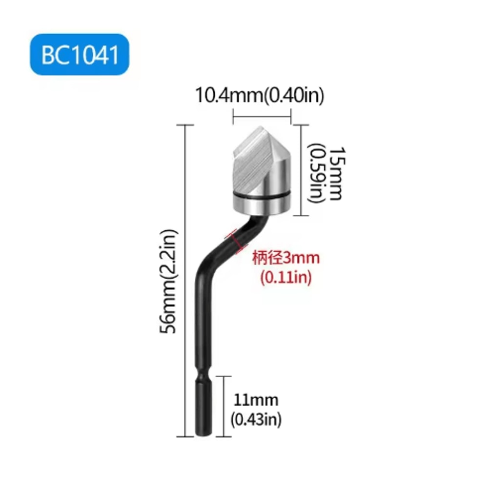 NB1100 Rotary Deburring Tool With BS1010 Blades For Wood Plastic 5