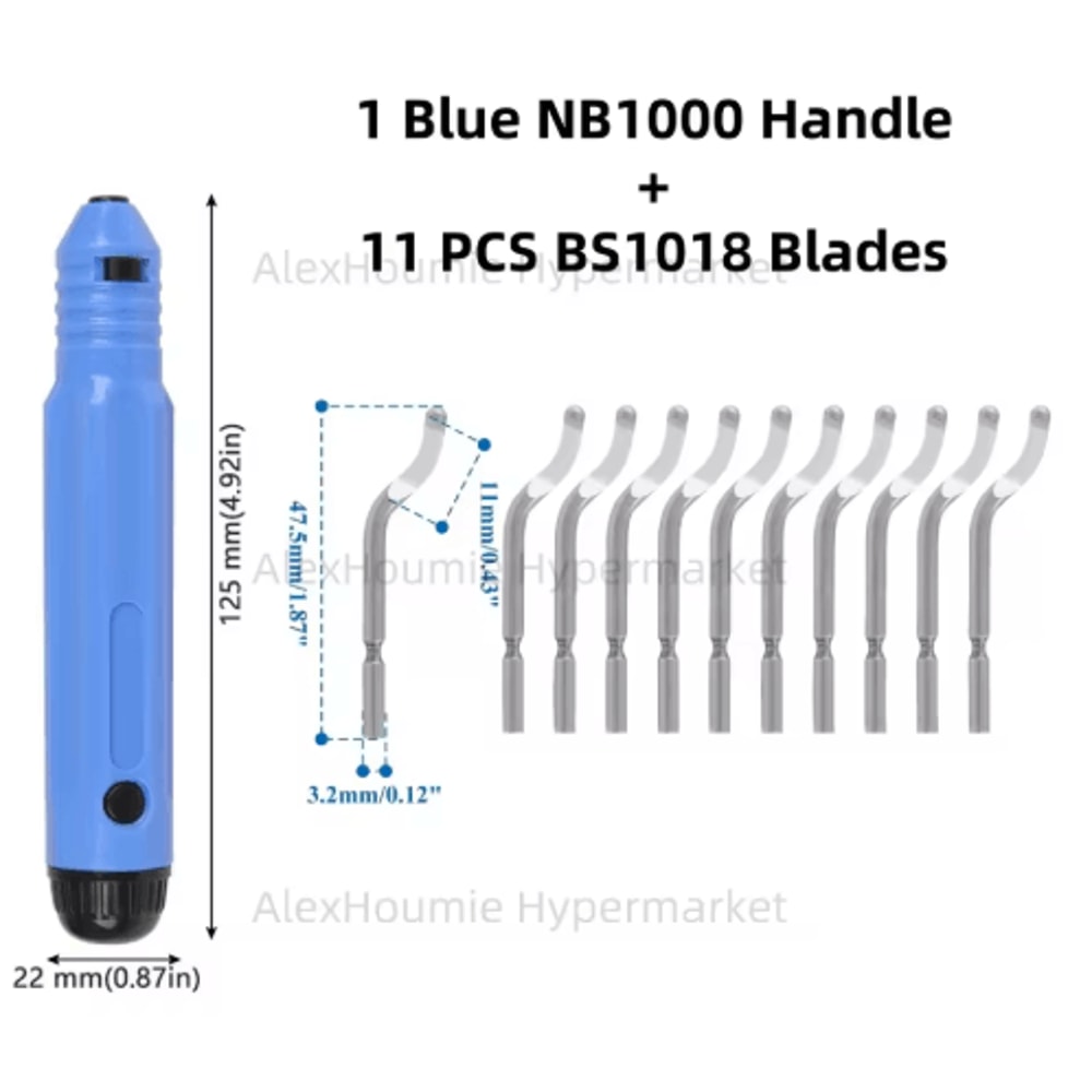 NB1100 Rotary Deburring Tool With BS1010 Blades For Wood Plastic 17