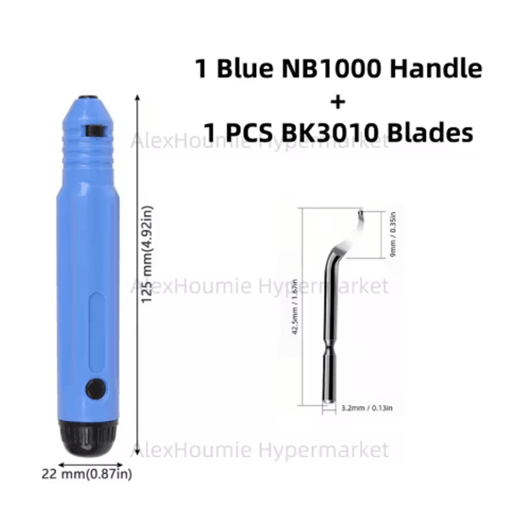 NB1100 Rotary Deburring Tool With BS1010 Blades For Wood Plastic 19