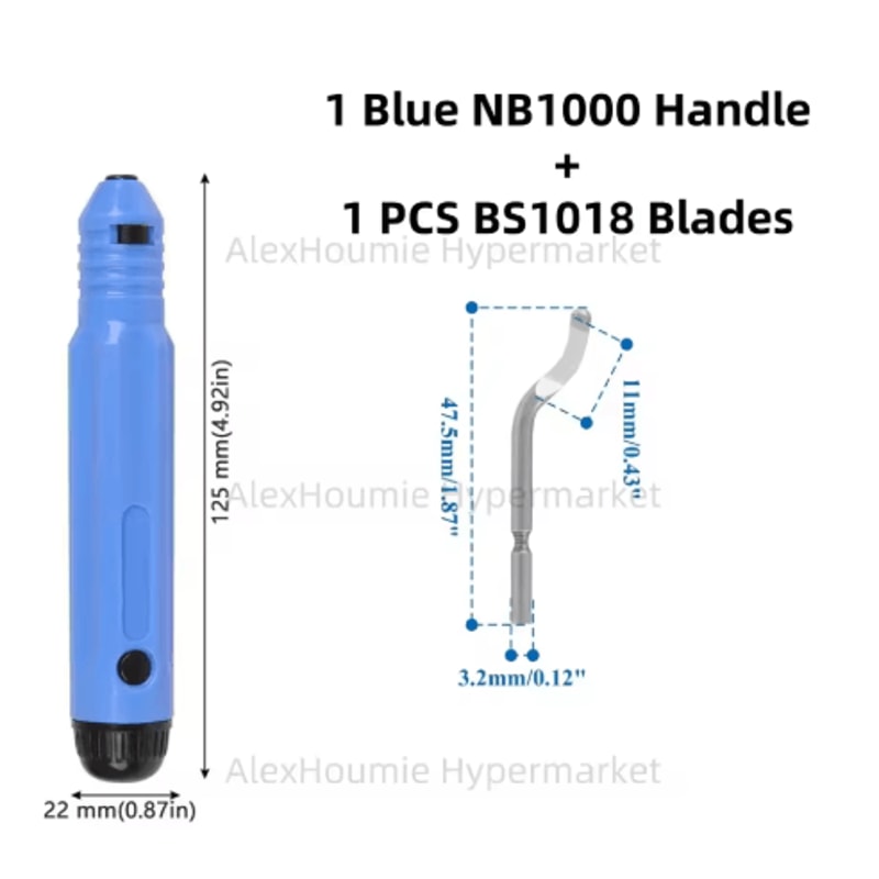 NB1100 Rotary Deburring Tool With BS1010 Blades For Wood Plastic 22
