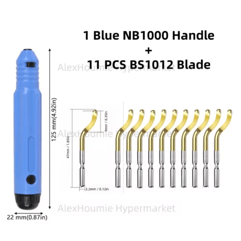 NB1100 Rotary Deburring Tool With BS1010 Blades For Wood Plastic 27