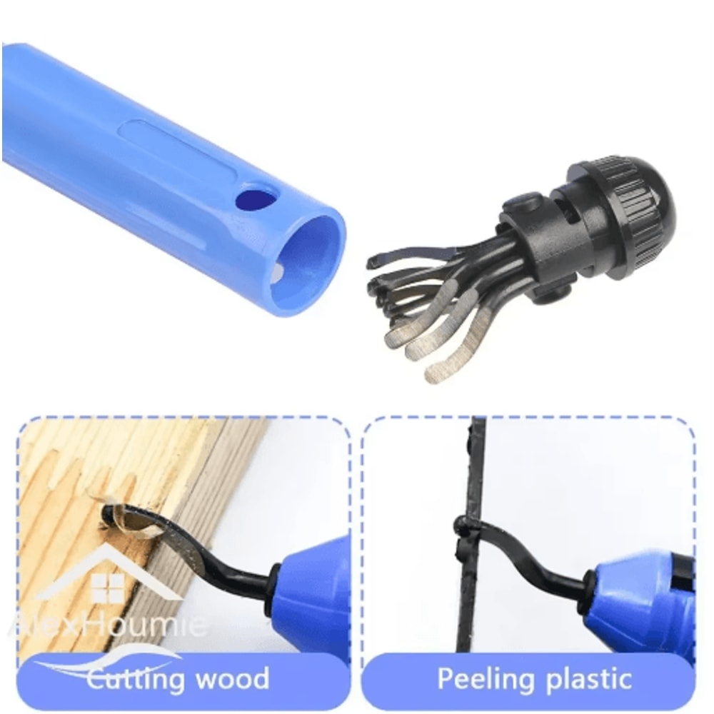 NB1100 Rotary Deburring Tool With BS1010 Blades For Wood Plastic 0