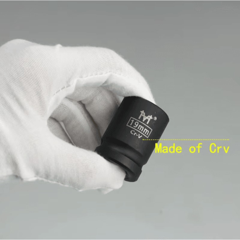 12 Drive Short Impact Socket Set 6Point For Electric Pneumatic Tools 3