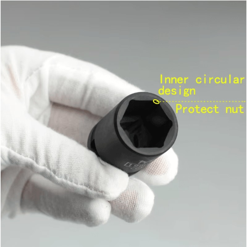 12 Drive Short Impact Socket Set 6Point For Electric Pneumatic Tools 4