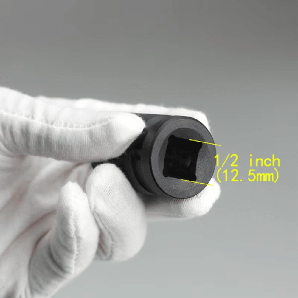 12 Drive Short Impact Socket Set 6Point For Electric Pneumatic Tools 5