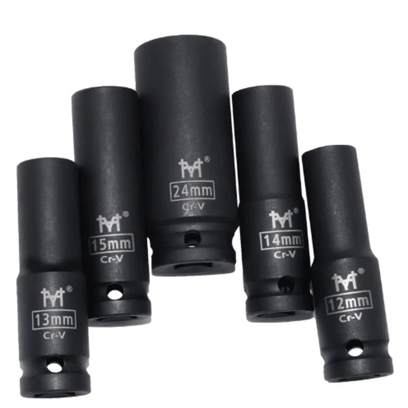 12 Drive Deep Impact Socket Set Metric 1038mm For Auto Truck Repair 0