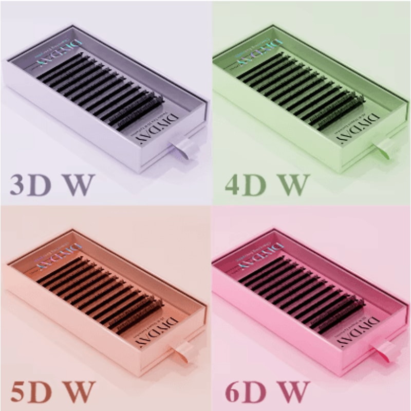 DIYDAY W Shape Bloom Pre Made Fan Lash Extensions 3D To 8D 0