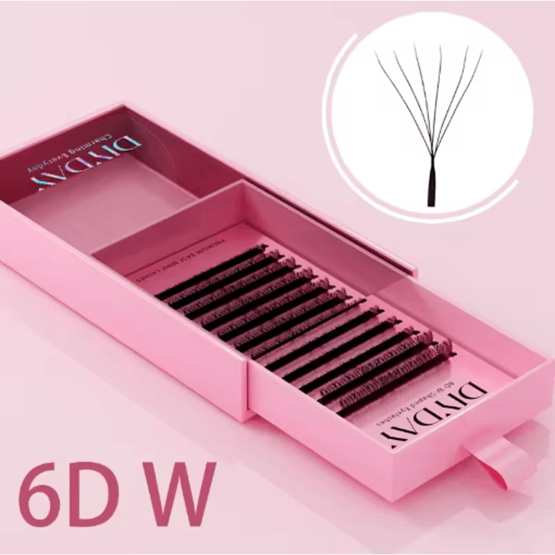 DIYDAY W Shape Bloom Pre Made Fan Lash Extensions 3D To 8D 6