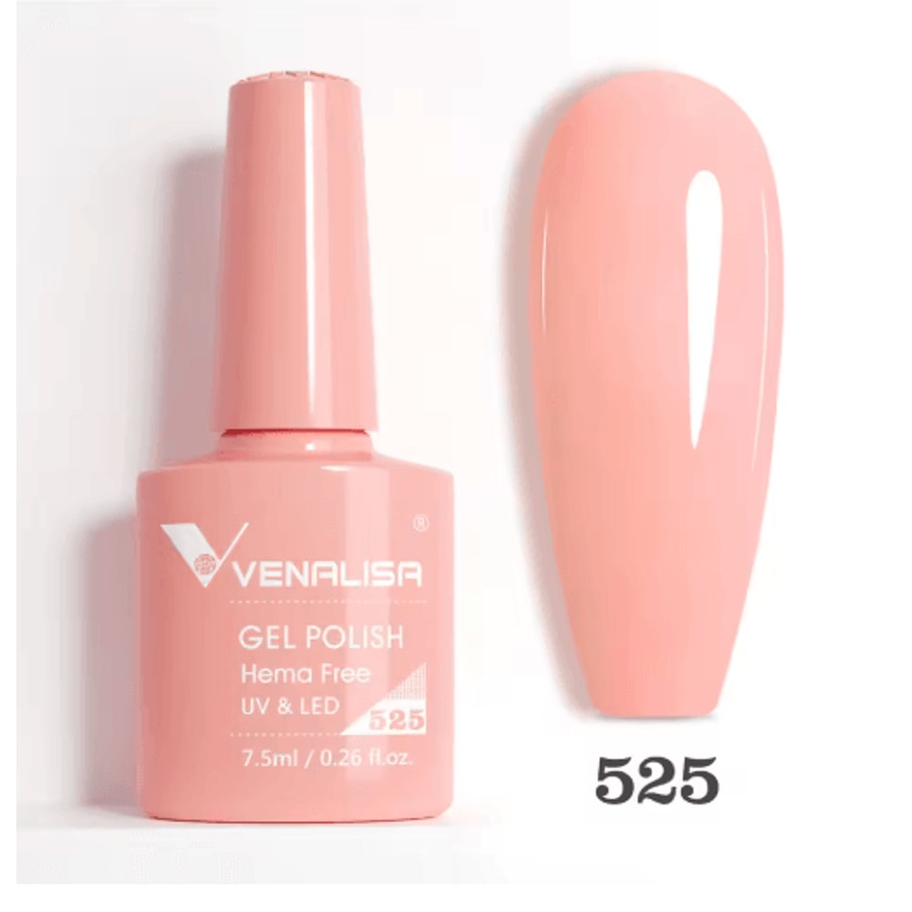 Venalisa HEMA And TPO Free Glitter Gel Nail Polish Jelly Pink Nude Collection 5
