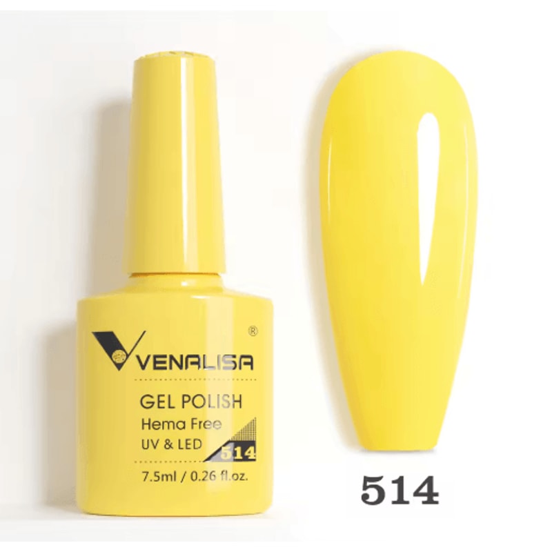 Venalisa HEMA And TPO Free Glitter Gel Nail Polish Jelly Pink Nude Collection 15