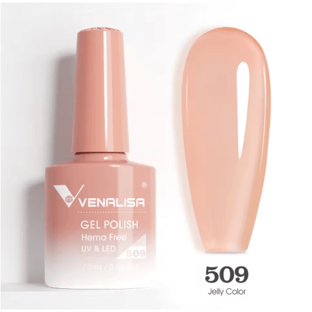 Venalisa HEMA And TPO Free Glitter Gel Nail Polish Jelly Pink Nude Collection 20