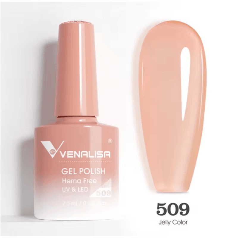 Venalisa HEMA And TPO Free Glitter Gel Nail Polish Jelly Pink Nude Collection 20