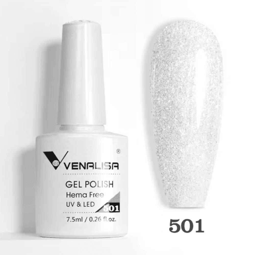 Venalisa HEMA And TPO Free Glitter Gel Nail Polish Jelly Pink Nude Collection 28