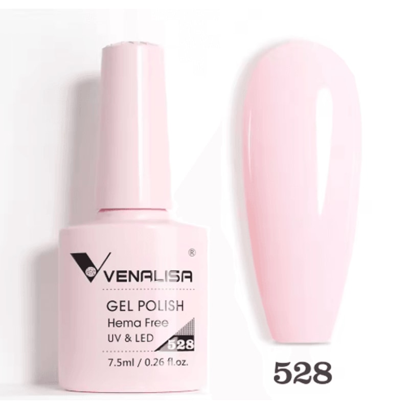 Venalisa HEMA And TPO Free Glitter Gel Nail Polish Jelly Pink Nude Collection 2