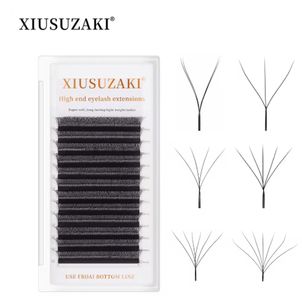 XIUSUZAKI W Shaped Bloom Premade Fan Lash Extensions 2D To 8D YY Style 0