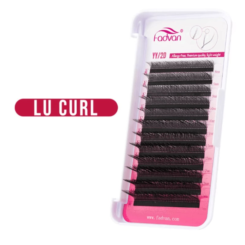 FADVAN YY Shape Faux Mink Premade Volume Lashes For Fox Eyes Black And Brown 4