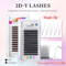 Yelix 2D Y Shape Volume Lash Extensions Dark Brown Ultra Thin Premade Fans 0