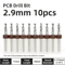 TOOLEYE Micro PCB Drill Bit Set 10pcs Precision CNC Drills 013175mm 18 Shank 2
